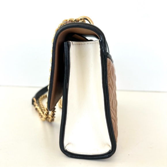 TORY BURCH Fleming Small Quilted Multi Colorblock Leather Crossbody Shoulder Bag - Picture 8 of 15